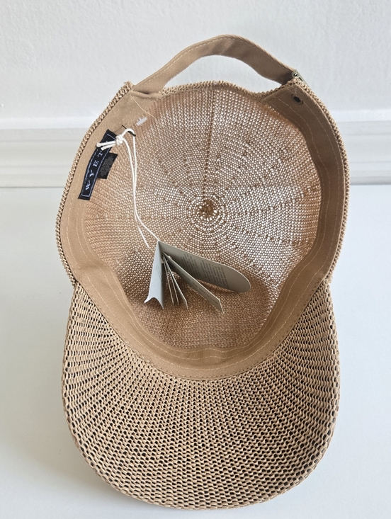 New Wyeth Paula Mesh Breathable Adjustable Packable UPF 50+ Camel Hat O/S NWT main image 10